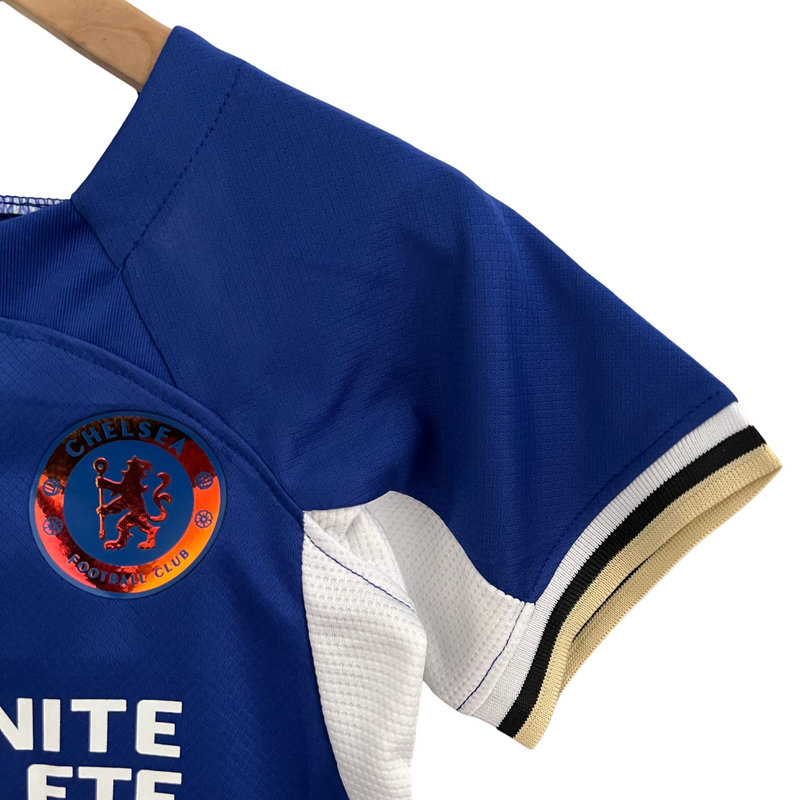 Kit Infantil Chelsea Home 23/24 Nike - Azul