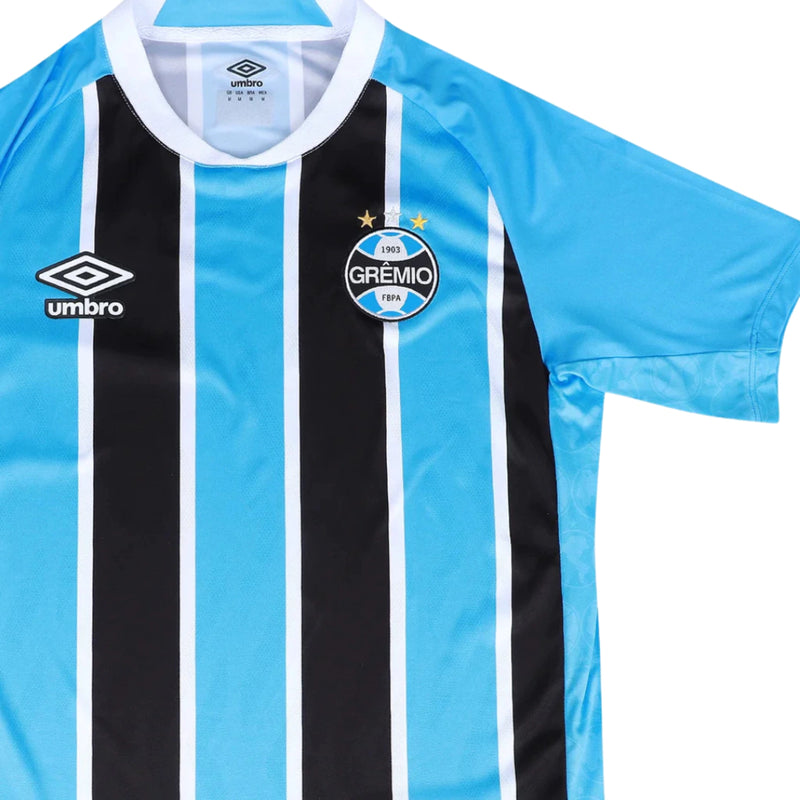 Camisa Grêmio I 25/26 - Torcedor Umbro Masculina - Branca e preta