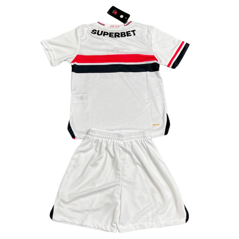 Kit Infantil São Paulo 25/26- New Balance - Branco