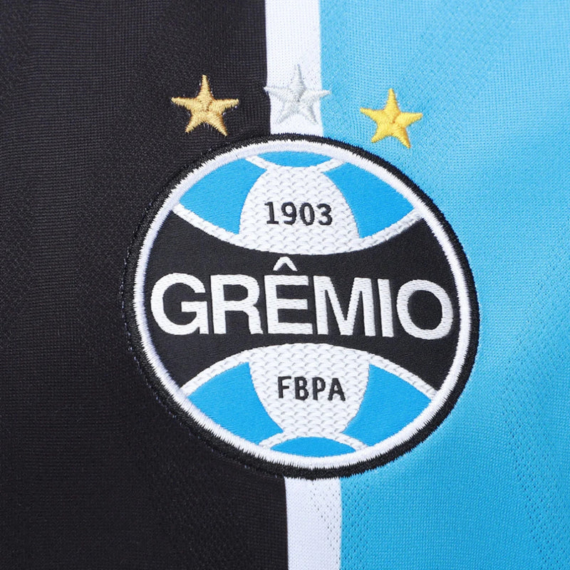 Camisa Grêmio I 25/26 - Torcedor Umbro Masculina - Branca e preta