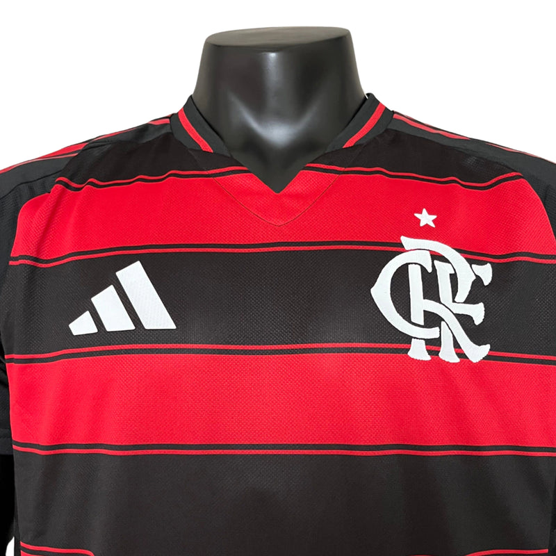 Camisa Flamengo I 25/26 Jogador Adidas Masculina - Vermelho e preto